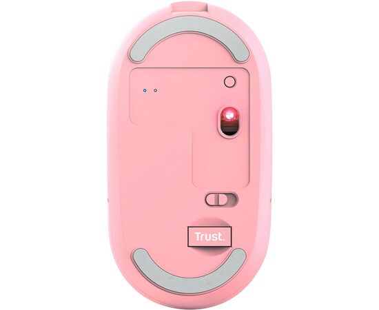 Мишка Trust Puck Wireless/Bluetooth Silent Pink (24125), зображення 4 Мишка Trust Puck Wireless/Bluetooth Silent Pink (24125), зображення 4