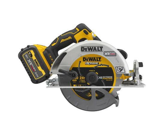 Дисковая пила DeWALT 18V XR Li-lon FLEXVOLT ADVANTAGE, 6Ah, диск 190х30 мм (DCS573T1), изображение 2 Дисковая пила DeWALT 18V XR Li-lon FLEXVOLT ADVANTAGE, 6Ah, диск 190х30 мм (DCS573T1), изображение 2