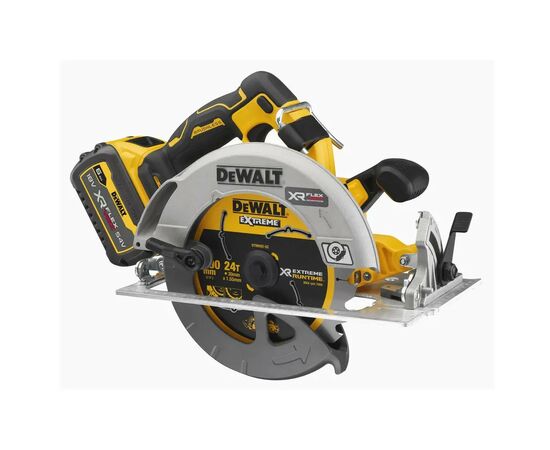 Дисковая пила DeWALT 18V XR Li-lon FLEXVOLT ADVANTAGE, 6Ah, диск 190х30 мм (DCS573T1), изображение 3 Дисковая пила DeWALT 18V XR Li-lon FLEXVOLT ADVANTAGE, 6Ah, диск 190х30 мм (DCS573T1), изображение 3