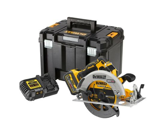 Дискова пила DeWALT 18V XR Li-lon FLEXVOLT ADVANTAGE, 6Ah, диск 190х30 мм (DCS573T1)