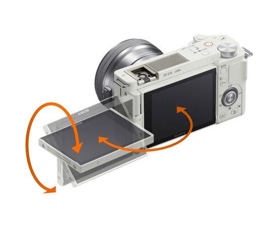 Цифровой фотоаппарат Sony Alpha ZV-E10 kit 16-50mm White (ZVE10LW.CEC), изображение 11 Цифровой фотоаппарат Sony Alpha ZV-E10 kit 16-50mm White (ZVE10LW.CEC), изображение 11