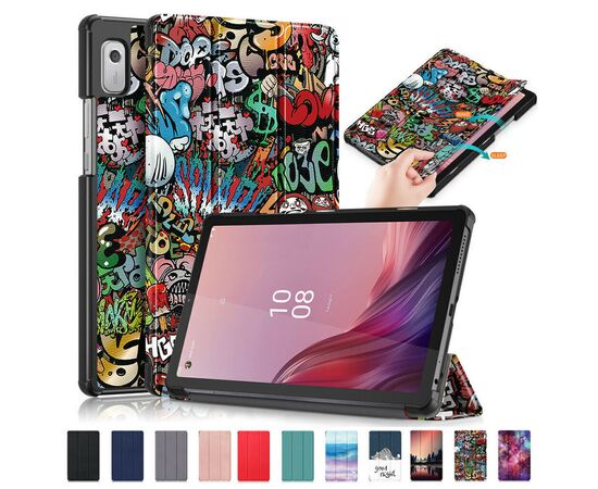Чехол для планшета BeCover Smart Case Lenovo Tab M9 TB-310 9" Graffiti (709230), изображение 11 Чехол для планшета BeCover Smart Case Lenovo Tab M9 TB-310 9" Graffiti (709230), изображение 11