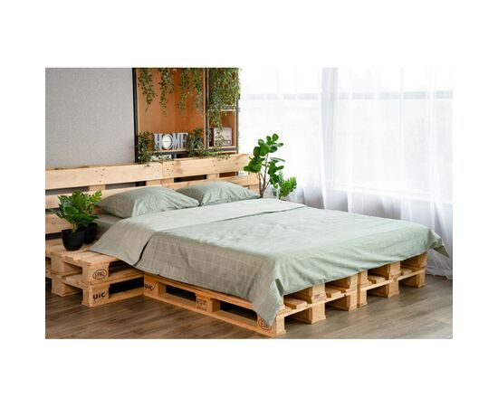 Постельное белье Ardesto Gloria сатин зеленый евро 200х220 (ART2022LG), изображение 2