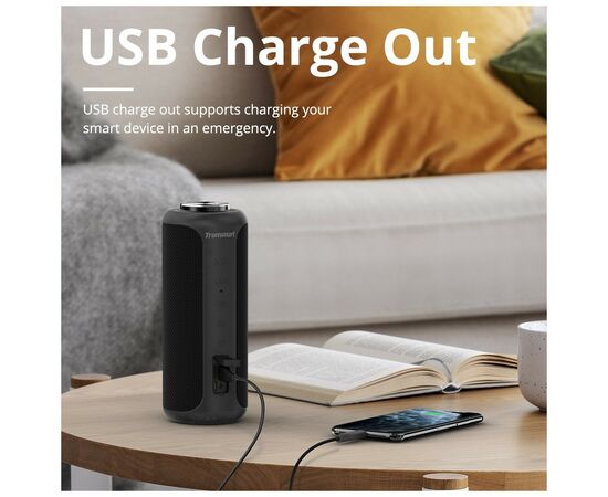 Акустическая система Tronsmart T6 Plus Upgraded Edition Black (367785), изображение 11 Акустическая система Tronsmart T6 Plus Upgraded Edition Black (367785), изображение 11