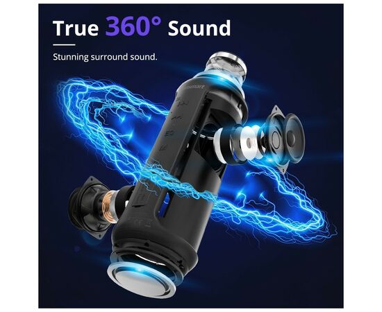 Акустическая система Tronsmart T6 Plus Upgraded Edition Black (367785), изображение 5 Акустическая система Tronsmart T6 Plus Upgraded Edition Black (367785), изображение 5