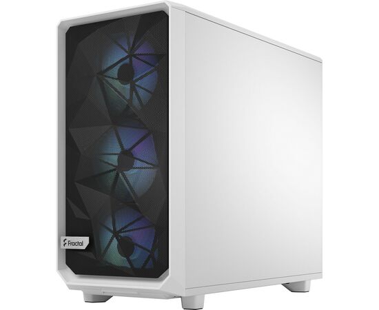 Корпус Fractal Design Meshify 2 RGB White TG Clear t (FD-C-MES2A-08), изображение 5 Корпус Fractal Design Meshify 2 RGB White TG Clear t (FD-C-MES2A-08), изображение 5