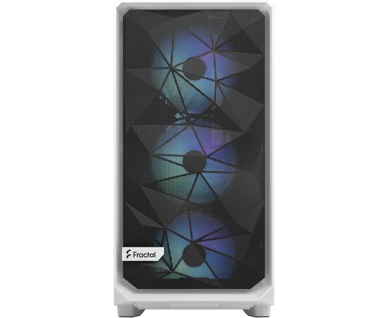 Корпус Fractal Design Meshify 2 RGB White TG Clear t (FD-C-MES2A-08), изображение 6 Корпус Fractal Design Meshify 2 RGB White TG Clear t (FD-C-MES2A-08), изображение 6