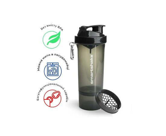 Шейкер спортивный SmartShake Slim 500ml Black (10253001), изображение 11 Шейкер спортивный SmartShake Slim 500ml Black (10253001), изображение 11