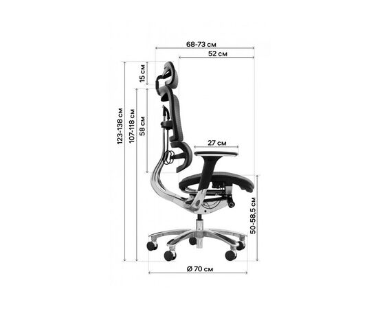 Офисное кресло GT Racer X-801A Gray (X-801A Gray (W-80)), изображение 10 Офисное кресло GT Racer X-801A Gray (X-801A Gray (W-80)), изображение 10
