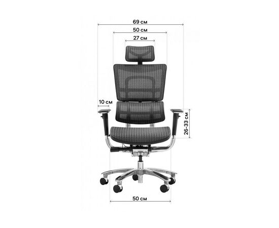 Офисное кресло GT Racer X-801A Gray (X-801A Gray (W-80)), изображение 9 Офисное кресло GT Racer X-801A Gray (X-801A Gray (W-80)), изображение 9