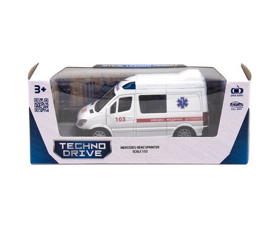 Машина Techno Drive Mercedes-Benz Sprinter Швидка допомога (250295), зображення 10 Машина Techno Drive Mercedes-Benz Sprinter Швидка допомога (250295), зображення 10