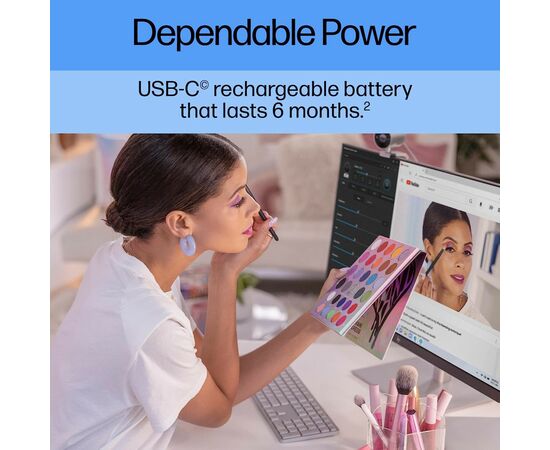 Клавиатура HP 970 Programmable Bluetooth/Wireless UA White (3Z729AA), изображение 7 Клавиатура HP 970 Programmable Bluetooth/Wireless UA White (3Z729AA), изображение 7