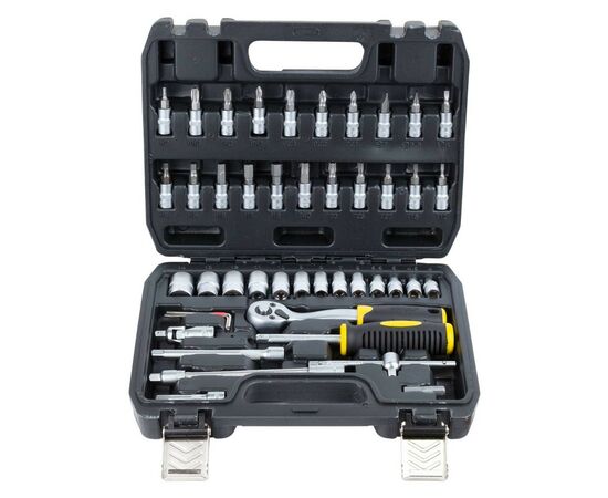 Набор инструментов Sigma насадок торцевых и бит 1/4" 46шт CrV mid (6003511), изображение 2
