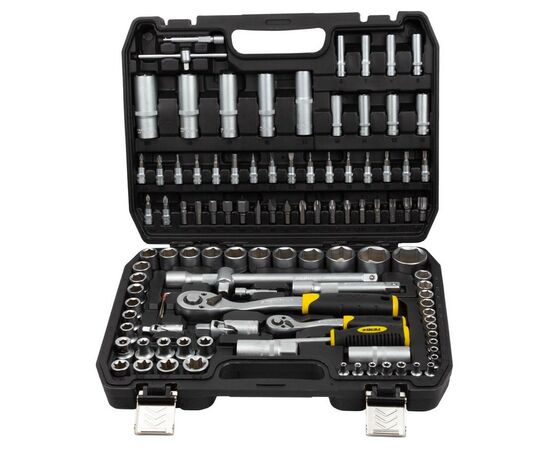 Набор инструментов Sigma насадок торцевых и бит 1/4", 1/2" 110шт CrV mid (6003771), изображение 2 Набор инструментов Sigma насадок торцевых и бит 1/4", 1/2" 110шт CrV mid (6003771), изображение 2