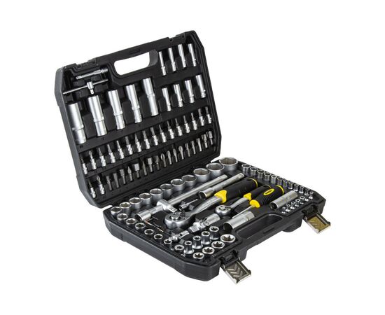 Набор инструментов Sigma насадок торцевых и бит 1/4", 1/2" 110шт CrV mid (6003771), изображение 4 Набор инструментов Sigma насадок торцевых и бит 1/4", 1/2" 110шт CrV mid (6003771), изображение 4