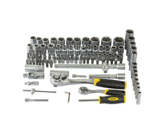 Набор инструментов Sigma насадок торцевых и бит 1/4", 1/2" 110шт CrV mid (6003771), изображение 5 Набор инструментов Sigma насадок торцевых и бит 1/4", 1/2" 110шт CrV mid (6003771), изображение 5