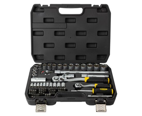 Набор инструментов Sigma насадок торцевых и бит 1/4", 1/2" 72шт CrV mid (6003741), изображение 2 Набор инструментов Sigma насадок торцевых и бит 1/4", 1/2" 72шт CrV mid (6003741), изображение 2