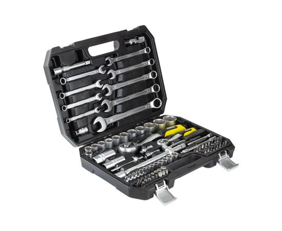 Набор инструментов Sigma насадок торцевых и бит 1/4", 1/2" 82шт CrV mid (6001551), изображение 4 Набор инструментов Sigma насадок торцевых и бит 1/4", 1/2" 82шт CrV mid (6001551), изображение 4