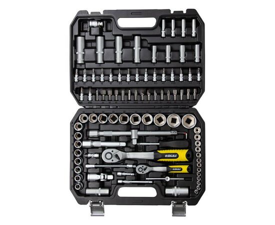 Набор инструментов Sigma насадок торцевых и бит 1/4", 1/2" 94шт CrV mid (6003761), изображение 3 Набор инструментов Sigma насадок торцевых и бит 1/4", 1/2" 94шт CrV mid (6003761), изображение 3
