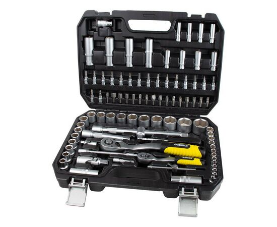 Набор инструментов Sigma насадок торцевых и бит 1/4", 1/2" 94шт CrV mid (6003761)