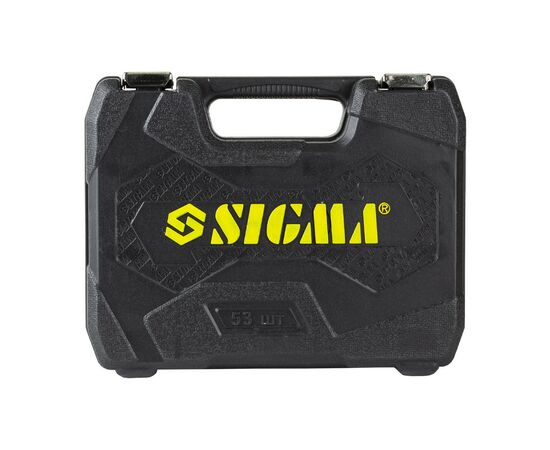 Набор инструментов Sigma насадок торцевых и бит 1/4" 53шт CrV (6003521), изображение 3 Набор инструментов Sigma насадок торцевых и бит 1/4" 53шт CrV (6003521), изображение 3