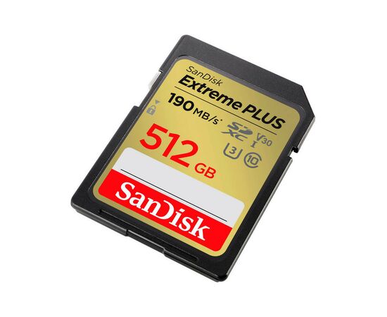 Карта памяти SanDisk 512GB SDXC class 10 UHS-I Extreme Plus (SDSDXWV-512G-GNCIN), изображение 3 Карта памяти SanDisk 512GB SDXC class 10 UHS-I Extreme Plus (SDSDXWV-512G-GNCIN), изображение 3