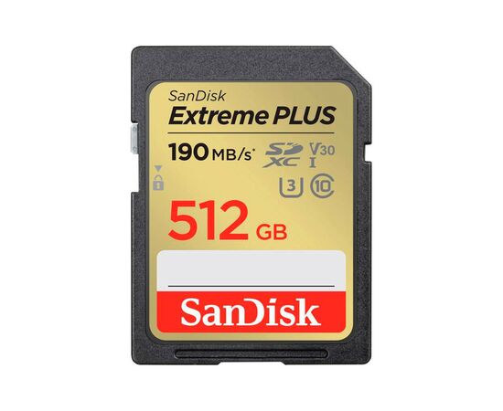 Карта памяти SanDisk 512GB SDXC class 10 UHS-I Extreme Plus (SDSDXWV-512G-GNCIN)