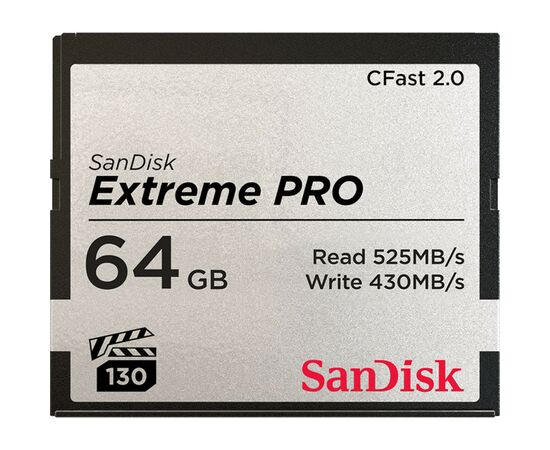 Карта пам'яті SanDisk 64GB CFast 2.0 Extreme Pro (SDCFSP-256G-G46D)