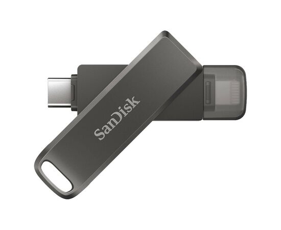 USB флеш накопитель SanDisk 256GB iXpand Luxe USB-C/Lightning (SDIX70N-256G-GN6NE), изображение 3 USB флеш накопитель SanDisk 256GB iXpand Luxe USB-C/Lightning (SDIX70N-256G-GN6NE), изображение 3