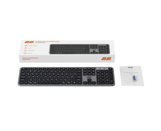 Клавиатура 2E KS240 Wireless/Bluetooth Grey (2E-KS240WG), изображение 12 Клавиатура 2E KS240 Wireless/Bluetooth Grey (2E-KS240WG), изображение 12