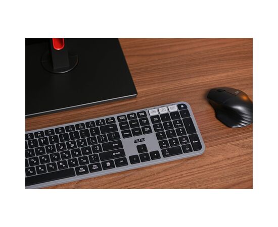 Клавиатура 2E KS240 Wireless/Bluetooth Grey (2E-KS240WG), изображение 3 Клавиатура 2E KS240 Wireless/Bluetooth Grey (2E-KS240WG), изображение 3