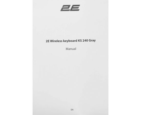 Клавиатура 2E KS240 Wireless/Bluetooth Grey (2E-KS240WG), изображение 9 Клавиатура 2E KS240 Wireless/Bluetooth Grey (2E-KS240WG), изображение 9