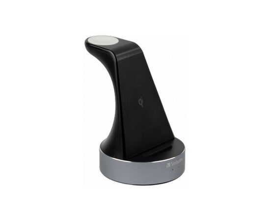 Зарядний пристрій Verbatim 2in1 Apple Watch and iPhone Charging Stand (49555), зображення 5 Зарядний пристрій Verbatim 2in1 Apple Watch and iPhone Charging Stand (49555), зображення 5