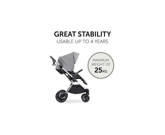 Коляска Hauck 2 в 1 Vision X Set (Melange Grey) (16525-6), изображение 6 Коляска Hauck 2 в 1 Vision X Set (Melange Grey) (16525-6), изображение 6