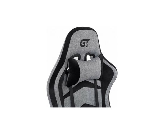 Кресло игровое GT Racer X-2534-F Gray/Black Suede (X-2534-F Fabric Gray/Black Suede), изображение 8 Кресло игровое GT Racer X-2534-F Gray/Black Suede (X-2534-F Fabric Gray/Black Suede), изображение 8
