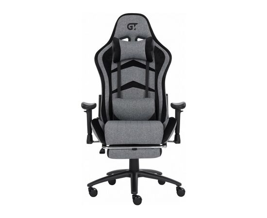 Кресло игровое GT Racer X-2534-F Gray/Black Suede (X-2534-F Fabric Gray/Black Suede)