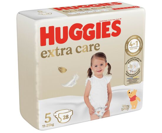 Подгузники Huggies Extra Care Size 5 (11-25 кг) 28 шт (5029053583150), изображение 2 Подгузники Huggies Extra Care Size 5 (11-25 кг) 28 шт (5029053583150), изображение 2