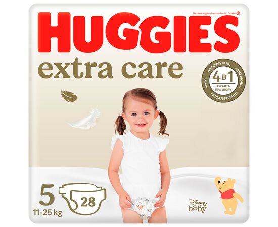 Подгузники Huggies Extra Care Size 5 (11-25 кг) 28 шт (5029053583150)