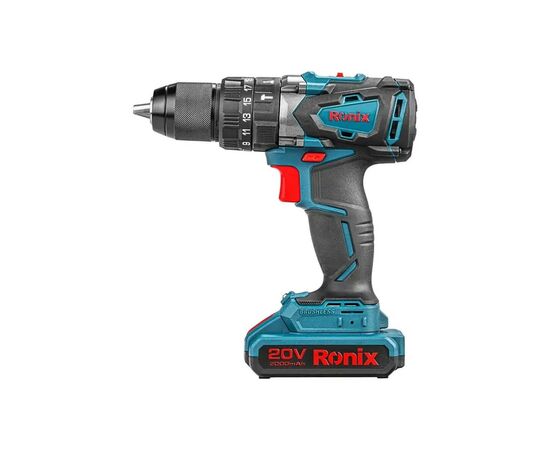 Шуруповерт Ronix ударный аккумуляторный 20В, 2Ah х 2 (8905K), изображение 2 Шуруповерт Ronix ударный аккумуляторный 20В, 2Ah х 2 (8905K), изображение 2