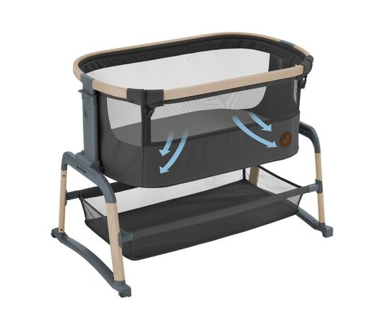 Кроватка Maxi-Cosi приставное Iora Air Beyond Graphite (2121043110), изображение 7 Кроватка Maxi-Cosi приставное Iora Air Beyond Graphite (2121043110), изображение 7