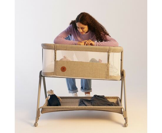 Кроватка Lionelo приставная Luna Beige Sand (LO-LUNA BEIGE SAND), изображение 12 Кроватка Lionelo приставная Luna Beige Sand (LO-LUNA BEIGE SAND), изображение 12