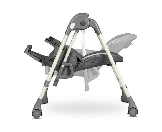 Стульчик для кормления Lionelo 2 в 1 Laurice Grey Stone с функцией качели (LO-LAURICE GREY STONE), изображение 11 Стульчик для кормления Lionelo 2 в 1 Laurice Grey Stone с функцией качели (LO-LAURICE GREY STONE), изображение 11