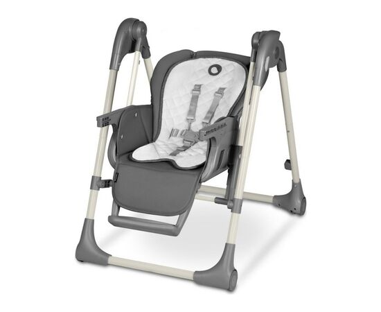 Стульчик для кормления Lionelo 2 в 1 Laurice Grey Stone с функцией качели (LO-LAURICE GREY STONE), изображение 7 Стульчик для кормления Lionelo 2 в 1 Laurice Grey Stone с функцией качели (LO-LAURICE GREY STONE), изображение 7