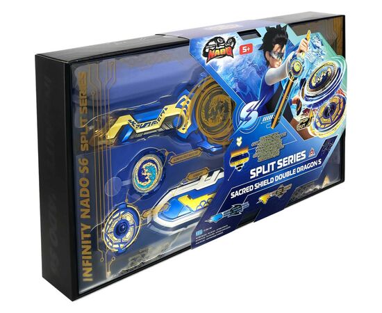 Волчок Auldey Infinity Nado VI серия Split Series Sacred Shield Double Dragon S Священный Щит Двойной Дракон C (EU654141), изображение 12 Волчок Auldey Infinity Nado VI серия Split Series Sacred Shield Double Dragon S Священный Щит Двойной Дракон C (EU654141), изображение 12