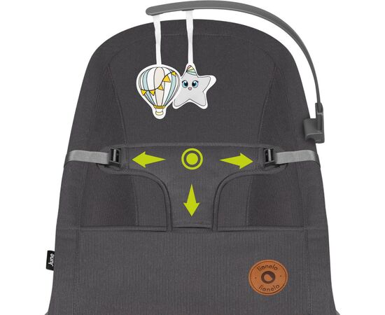 Кресло-качалка Lionelo шезлонг June grey stone (LO-JUNE GREY STONE), изображение 12 Кресло-качалка Lionelo шезлонг June grey stone (LO-JUNE GREY STONE), изображение 12