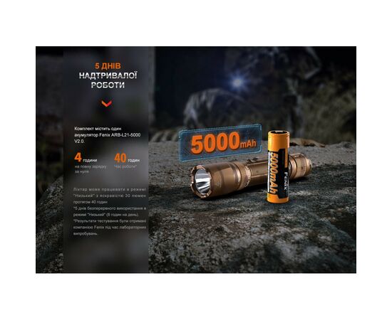 Фонарь Fenix TK20R UE Tan (TK20RUEtan), изображение 11 Фонарь Fenix TK20R UE Tan (TK20RUEtan), изображение 11