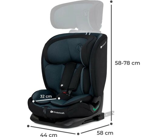 Автокресло Kinderkraft Oneto3 i-Size Graphite Black (KCONE300BLK0000) (5902533922161), изображение 11 Автокресло Kinderkraft Oneto3 i-Size Graphite Black (KCONE300BLK0000) (5902533922161), изображение 11