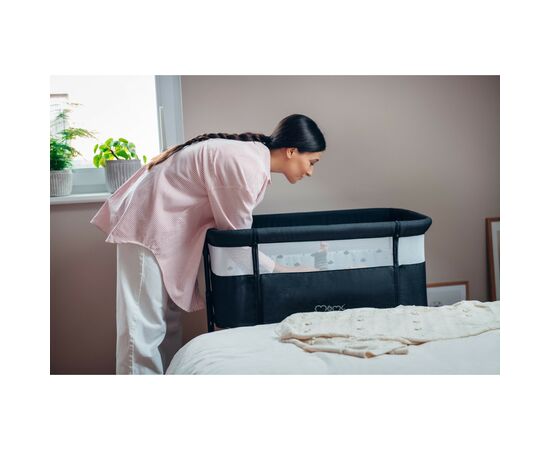 Кроватка MoMi Приставне ліжечко MoMi REVO (колір - dark grey) (LOZE00021), изображение 8 Кроватка MoMi Приставне ліжечко MoMi REVO (колір - dark grey) (LOZE00021), изображение 8