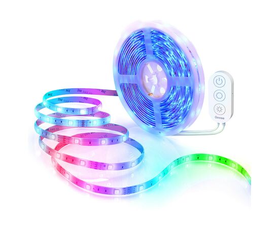 Светодиодная лента Govee RGB Smart Wi-Fi + Bluetooth LED Strip Lights 10м Білий (H61103A1), изображение 4 Светодиодная лента Govee RGB Smart Wi-Fi + Bluetooth LED Strip Lights 10м Білий (H61103A1), изображение 4