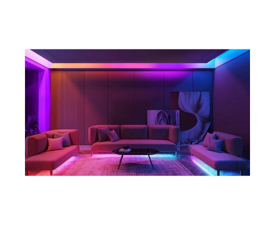 Светодиодная лента Govee RGBIC Basic Wi-Fi + Bluetooth LED Strip Light 5м Білий (H618A3D1), изображение 7 Светодиодная лента Govee RGBIC Basic Wi-Fi + Bluetooth LED Strip Light 5м Білий (H618A3D1), изображение 7